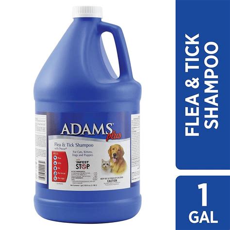 Adams Plus Flea & Tick Shampoo with Precor, 1-gallon | Ticks on dogs, Cat shampoo, Flea and tick
