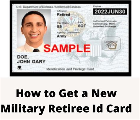 How to Get a New Military Retiree Id Card? - Veterans Day 2024