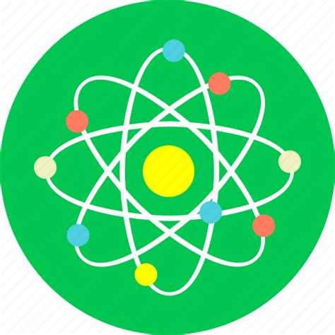 Atom, energy, laboratory, negative energy, physics, positive energy icon