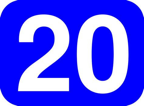 Twenty Number 20 · Free vector graphic on Pixabay