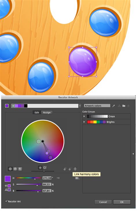 Crear una paleta de artista de madera de colores en Adobe Illustrator | Envato Tuts+