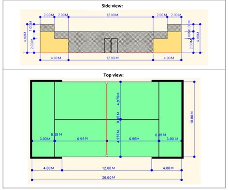 Paddle Court Measurements - Cape Tennis Courts