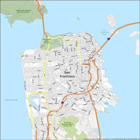 San Francisco Map [California] - GIS Geography