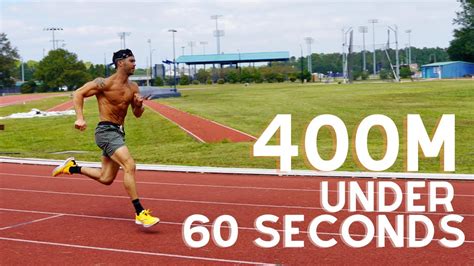 How to run 400m under 60 seconds - YouTube