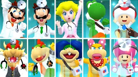 Dr. Mario World - All Characters Win and Lose Animations - YouTube