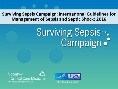 (PPT) Surviving Sepsis Campaign 2016 Guidelines Presentation Final | Marvinson Aquino - Academia.edu