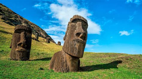 rapa nui eastern island isla de pascua #statue national park rapa nui national park unesco wor ...