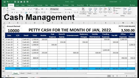 Excel Cashbook Template