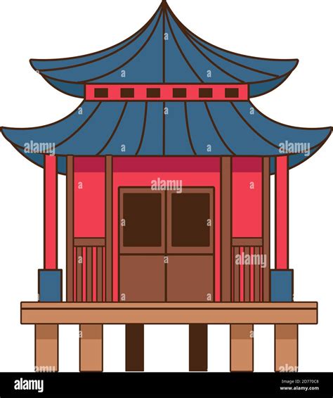 chinese house building wooden icon vector illustration design Stock Vector Image & Art - Alamy