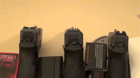 Glock Night Sight Comparison - YouTube