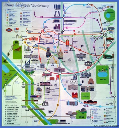 Madrid Map Tourist Attractions - ToursMaps.com