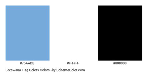 Botswana Flag Colors » Country Flags » SchemeColor.com