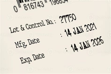 Details of expiry date and manufacturing date on product label 2973465 ...