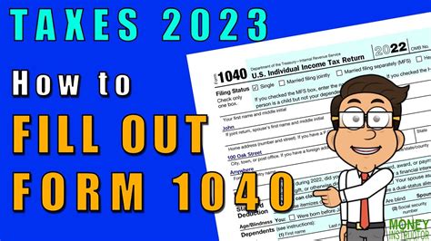 How to Fill Out Form 1040 for 2022 | Taxes 2023 | Money Instructor ...