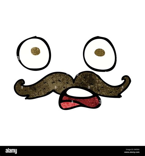 cartoon mustache face Stock Vector Image & Art - Alamy