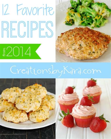 Favorite Recipes from 2014 - Creations by Kara