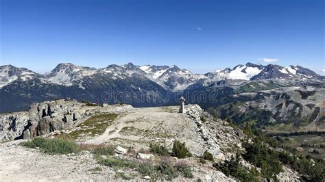 Aerial View of Rocky Mountains from Whistler Ski Resort in BC, Canada Stock Photo - Image of ...