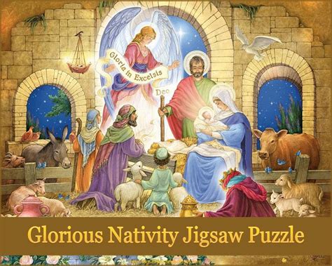 Glorious Nativity Jigsaw Puzzle 1000 piece - Ideal for the Family