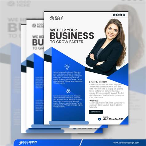 Download Marketing Business Flyer Template Free Vector | CorelDraw ...