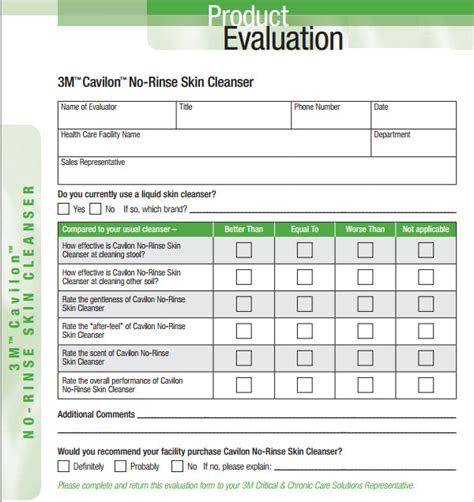 9+ Sample Product Evaluations | Sample Templates