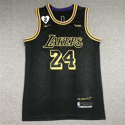 Kobe Bryant #24 Los Angeles Lakers City Edition Black Jersey With Love Path