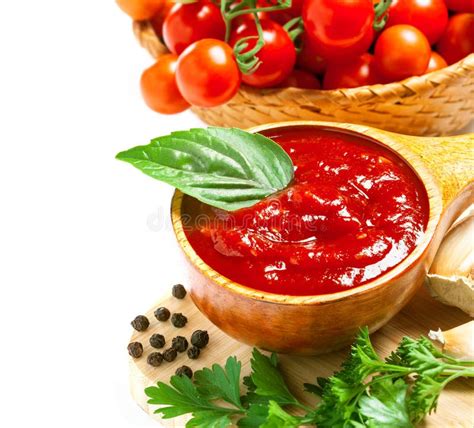 Red tomato sauce stock image. Image of condiment, nature - 28701771