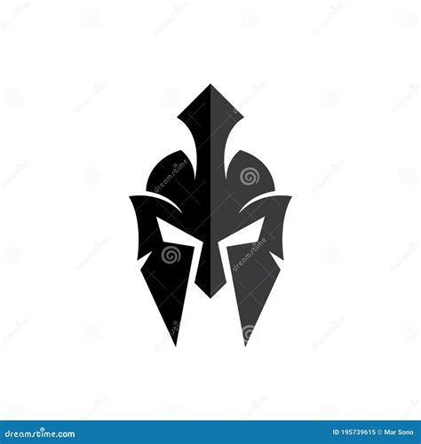 Mask Gladiator Vector Illustration Template Stock Vector - Illustration ...