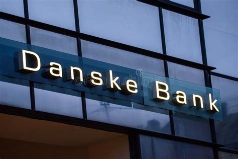 Danske Bank Logo on Front of Branch. Danske Bank is the Largest Bank in ...