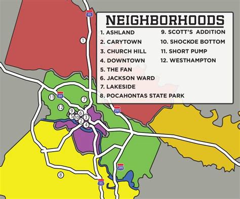 Map Of Richmond Va Neighborhoods - Maps Model Online