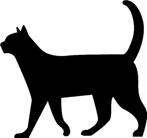 cat silhouette transparent background - Clip Art Library