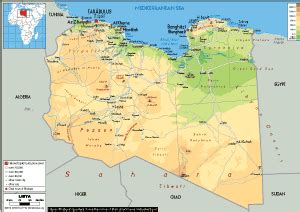 Libya Map (Political) - Worldometer