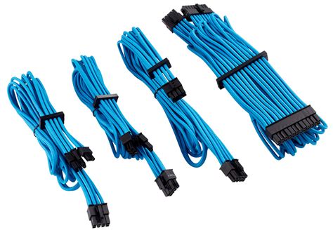 Buy Corsair Premium Sleeved PSU Cables Starter Kit Blue [CP-8920218 ...