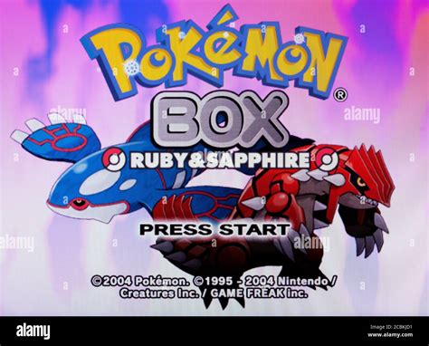 Pokemon Box Ruby & Sapphire - Nintendo Gamecube Videogame - Editorial ...