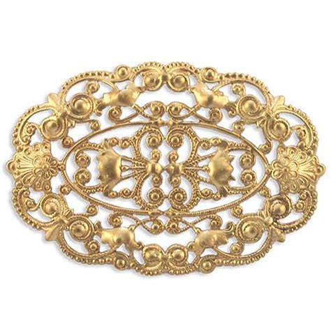 brass filigree, brass stampings, jewelry supplies