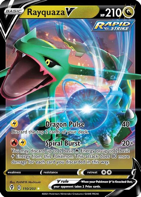 Evolving Skies - 110/203 - Rayquaza V - PKMN Cardshop