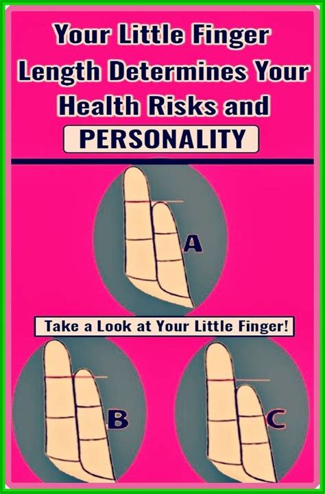 YOUR LITTLE FINGER LENGTH DETERMINES YOUR HEALTH RISKS AND PERSONALITY Tea Health Benefits ...