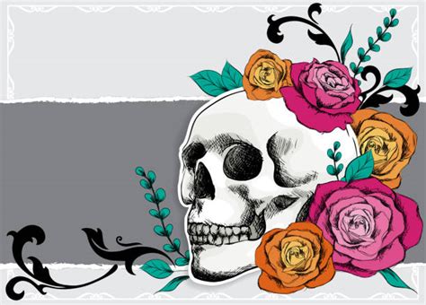 560+ How To Draw A Dia De Los Muertos Skull Drawing Stock Photos ...