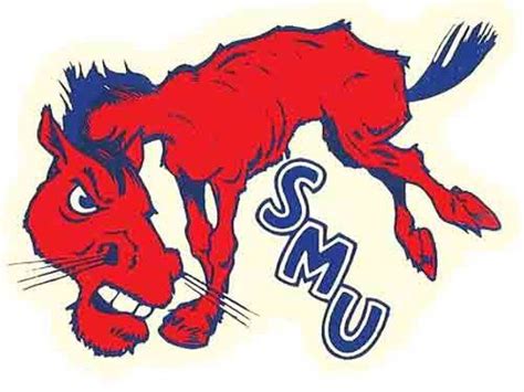 Vintage Style SMU Southern Methodist mascot University Souvenir Travel Decal sticker college ...