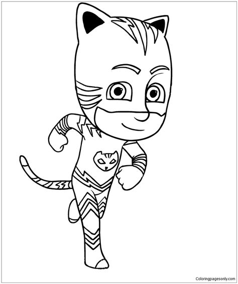 Catboy of PJ Masks Coloring Page - Free Coloring Pages Online