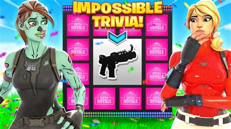 IMPOSSIBLE Fortnite TRIVIA Challenge *NEW* Battle Royale Game - YouTube