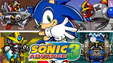 Sonic Advance 3: All Bosses (As Sonic) - YouTube