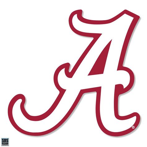 Bama | Alabama 2" White Script A Durable Sticker | Alumni Hall