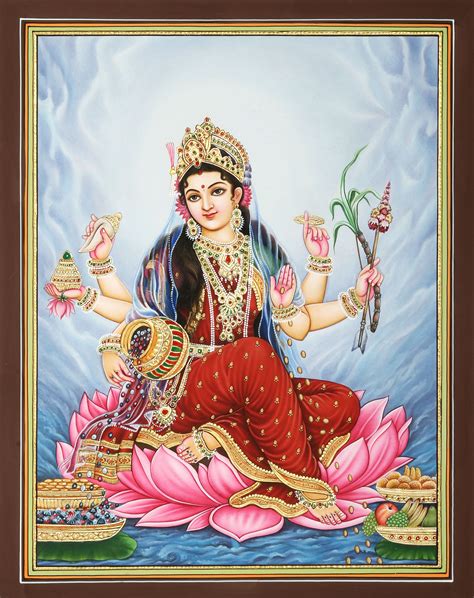 The Bounty Of Dhanalakshmi | Exotic India Art