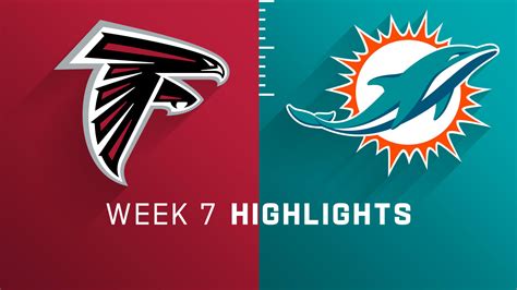 Atlanta Falcons vs. Miami Dolphins highlights | Week 7