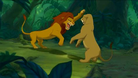 Lion King Simba And Nala Fight