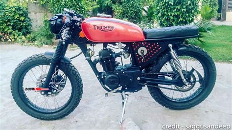 Bajaj CT100 gets a Cafe Racer treatment with Triumph branding