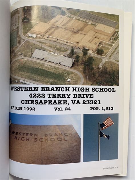 1992 WESTERN BRANCH HIGH SCHOOL YEARBOOK, THE BRUIN, CHESAPEAKE, VA | eBay