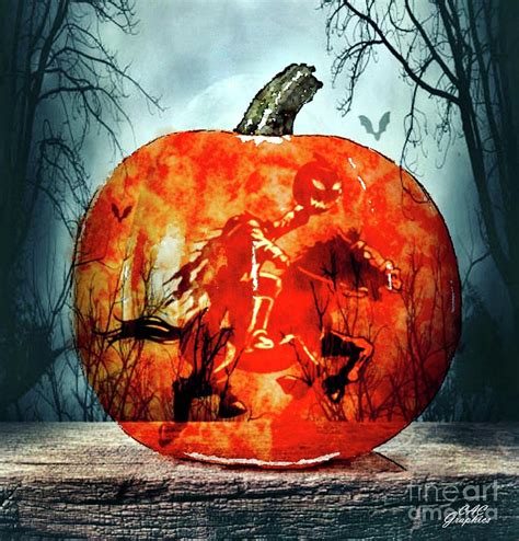 Headless Horseman Pumpkin Digital Art by CAC Graphics - Fine Art America