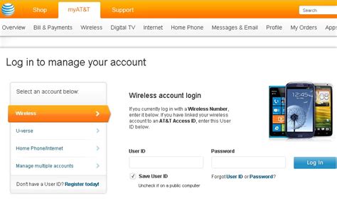 Skatt utleie: At&t wireless login my account