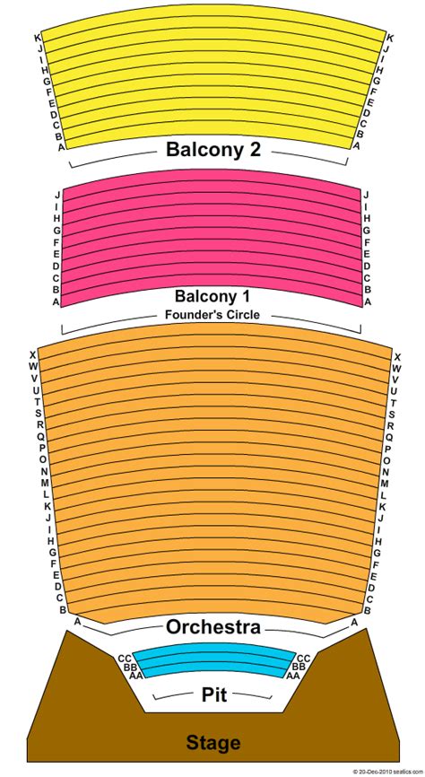 Peace Concert Hall At The Peace Center - SC Seating Chart